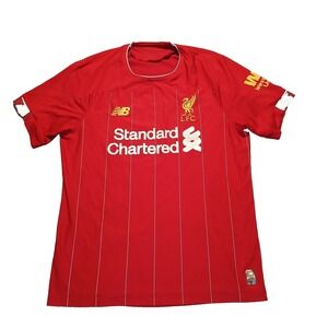 Liverpool 2019-2020 Home Football‎ Red Shirt Soccer Jersey New Balance Size M